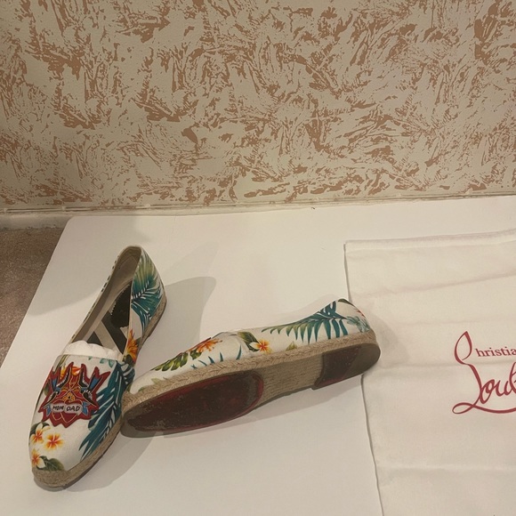 Mom Dad Louboutin Multi colored Espadrilles. - Picture 4 of 7